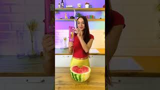 MY KID ONLY EATS SWEETS 😨 Lets make healthy ice cream from watermeloncool DIYidea shorts [upl. by Amekahs]