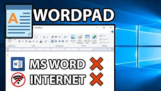 HOW TO MAKE CURRICULUM VITAE RESUME USING WORDPAD  WINDOWS 10 PREINSTALLED APPS WORDPAD [upl. by Eniluj]