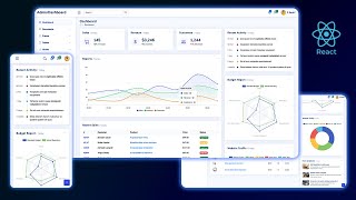 📈 React Admin Dashboard Creating a dynamic and responsive dashboard using React JS [upl. by Haropizt]