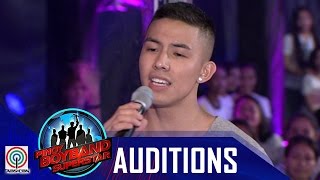 Pinoy Boyband Superstar Judges’ Auditions Tony Labrusca  “You And Me” [upl. by Nan639]