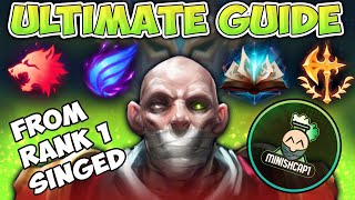 ULTIMATE SINGED GUIDE BY RANK 1 SINGED  HOW TO MASTER SINGED  League of Legends [upl. by Baptist52]