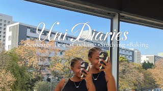 UNI DIARIES ep6 THE LIFE OF A UNIVERSITY PRETORIA STUDENT STUDYING  COOKING  BAKING [upl. by Orlene]