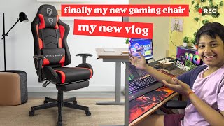 My new gaming chair  unboxing my new gaming chair adarsh planet new vlog [upl. by Hnoj973]