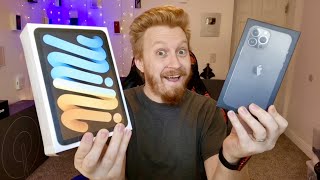 LIVE iPhone 13 Pro Max amp iPad mini 6 Unboxing [upl. by Ricketts891]