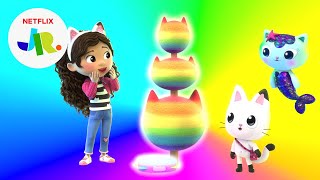 Rainbow Tree’s Drip Dropping Colors 🌈 Gabby’s Dollhouse  Netflix Jr [upl. by Boutis]