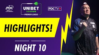 Premier League Darts Highlights  Night 10 [upl. by Long]