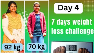 தமிழில்  💪Day 4 of 7 days weight loss challengeவீட்டில் இருந்தே healthy weight loss panalam frnds [upl. by Veneaux]