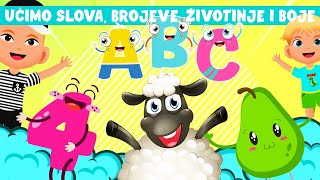 UČIMO MIX ♫ 60 Min NAJLJEPŠIH CRTIĆA Učimo slova brojeve životinje i boje ♫ Dječje pjesmice [upl. by Prima]