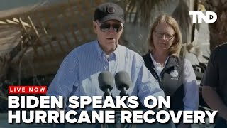 President Biden surveys Hurricane Milton damage in Florida [upl. by Oys190]