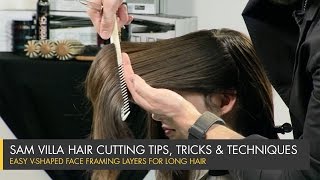 The Secret to Long Hair Transformation Perfect Face Framing Layers [upl. by Anerdna]