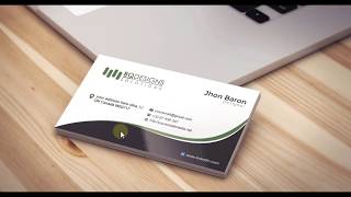 How to Create a Business Card Mockup Using Smart Objects in Photoshop [upl. by Mancino]