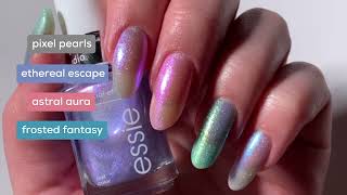 new essie special effect nail polish ✨ nail art studio collection [upl. by Beckman562]