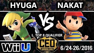 CEO 2016 Smash 4  CLG  Nakat Ness Vs SF  Hyuga Toon Link SSB4 Losers Top 12  Smash Wii U [upl. by Donielle]