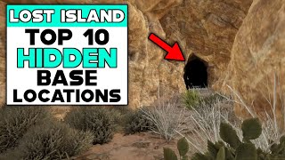 ARK LOST ISLAND TOP 10 HIDDEN BASE LOCATIONS [upl. by Mellman]