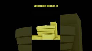 Guggenheim Museum 1959  New York City USA newyork world usa design animation [upl. by Anwahsat]