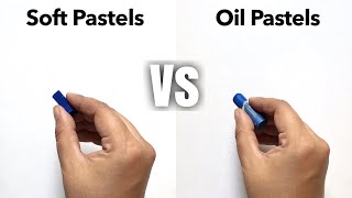 Oil pastels vs soft pastels  Mungyo Oil Pastels [upl. by Narda]