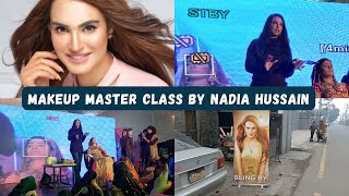 Professional bridal makeup master class by nadia hussain  International beauty workshop [upl. by Ettennat316]