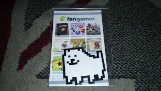 Nostalgamer Unboxing Undertale Fangamer Sticker And Art Pre Order Promotional Item [upl. by Wilona995]