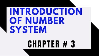 Introduction Of Number System  Class 8th  Chapter 3 [upl. by Ban]