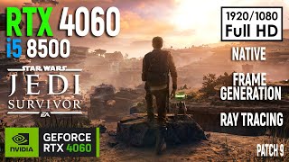 Star Wars Jedi Survivor Patch 9  RTX 4060  i5 8500  Native  DLSS  Ray Tracing  Epic  1080p [upl. by Derek]