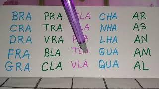 COMO APRENDER LER E ESCREVER SÍLABAS COMPLEXAS DIFÍCEIS [upl. by Corri]