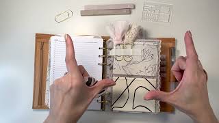 Gillio Personal Wide Undyed Planner Flip Through [upl. by Irmine]