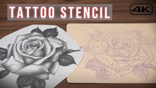 How To Make a Tattoo Stencil  Beginner Tutorial [upl. by Myrah]