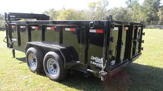 USED 7x14x3 Lamar Trailers  Dump Trailer [upl. by Euqina]