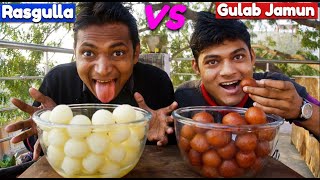 60X Gulab Jamun Vs Rasgulla Eating Challenge  Gulab Jamun Vs Rasgulla Eating Competition [upl. by Jehius990]