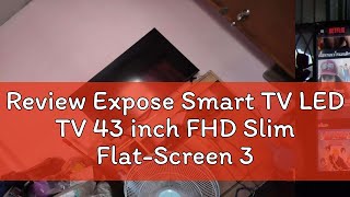 Review Expose Smart TV LED TV 43 inch FHD Slim FlatScreen 32 inch Android 110 Smart TV with Brac [upl. by Einnus]