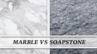 Marble vs Soapstone  Countertop Comparison [upl. by Randa]