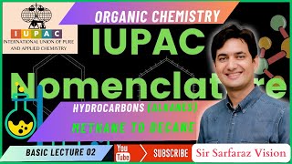 Alkane Series from Methane to Decane II Organic Nomenclature Basic Lecture  02 [upl. by Atled]