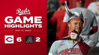 Reds vs Dbacks Game Highlights 51424  MLB Highlights [upl. by Kort]