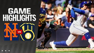 Mets vs Brewers Game Highlights 92924  MLB Highlights [upl. by Llehcor]