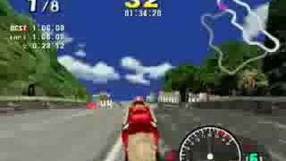 Model 2 Emulator Manx TT Superbike Gameplay Sheep Mode Laxey Coast [upl. by Lyrradal]