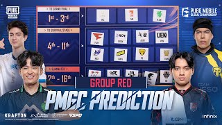 Group Red Prediction  2024 PUBG MOBILE GLOBAL CHAMPIONSHIP [upl. by Ainosal]