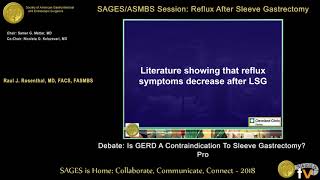 quotIs sleeve gastrectomy a contraindication in patients with GERDquot [upl. by Airamesor216]