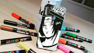 Cómo PERSONALIZAR fundas CASERAS para tu MOVIL 🔥🔥 Funda de ITACHI  FranArte [upl. by Nollat]