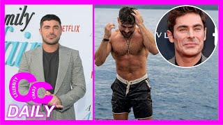 Zac Efron Hospitalized After Swimming Pool Incident in Ibiza  Celeb Chase celebritynews [upl. by Leaj]