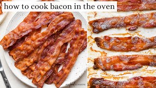 How to Cook Bacon in the Oven Baked Bacon [upl. by Araem]