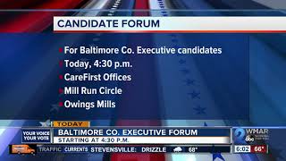 Baltimore County Executive candidates to participate in forum [upl. by Nylhtak687]