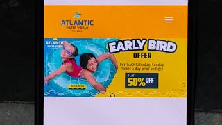 How to book Atlantic Water park ticket online  Atlantic Water park online booking process [upl. by Allimaj523]