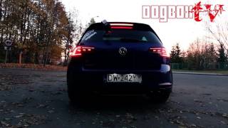 Golf VII R IPE Exhaust sounds comparison vs stock [upl. by Solakcin627]