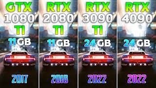 GTX 1080 Ti vs RTX 2080 Ti vs RTX 3090 Ti vs RTX 4090  Test in 8 Games [upl. by Huber248]