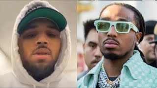 Chris Brown DISSES Quavo amp Offset In NEW Song “I DONT DO NO QUAVO WE AINT EQUAL [upl. by Kermy262]