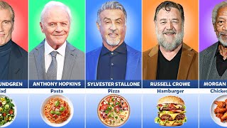 Favorite Food of Hollywood Actors [upl. by Ttekcirc366]