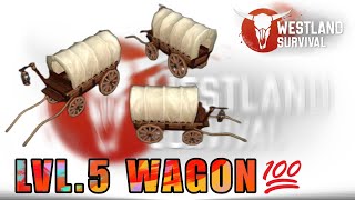 Westland Survival  Finally Made the Wagon to LVL5 westlandsurvival gameplay [upl. by Euqimod727]