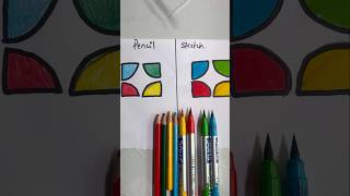 Pencil vs sketch trending art drawing comparison youtubeshorts shorts ytshorts youtube [upl. by Nerek630]