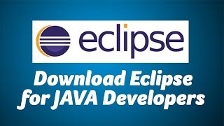 Install Eclipse for JAVA Developers [upl. by Yobybab396]