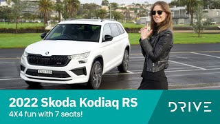 2022 Skoda Kodiaq RS Review  4X4 Fun With 7 Seats  Drivecomau [upl. by Anh]